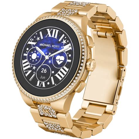 michael kors horloge sale goud|michael kors horloge dames smartwatch.